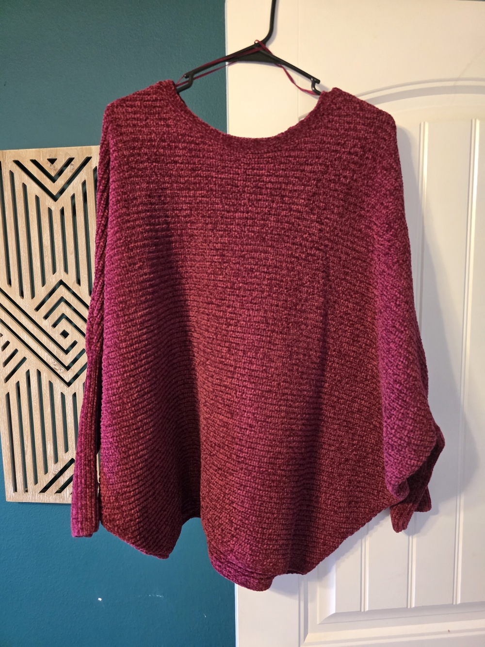 Altar'd State Raspberry Crewneck Sweater